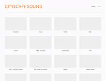 Tablet Screenshot of cityscapesound.com